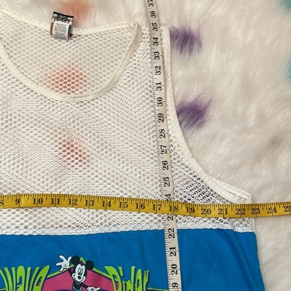 Disney Mickey Mouse Unlimited Vtg Wave Rider Swim Cover Up Tunic Mesh Women's - Picture 6 of 6